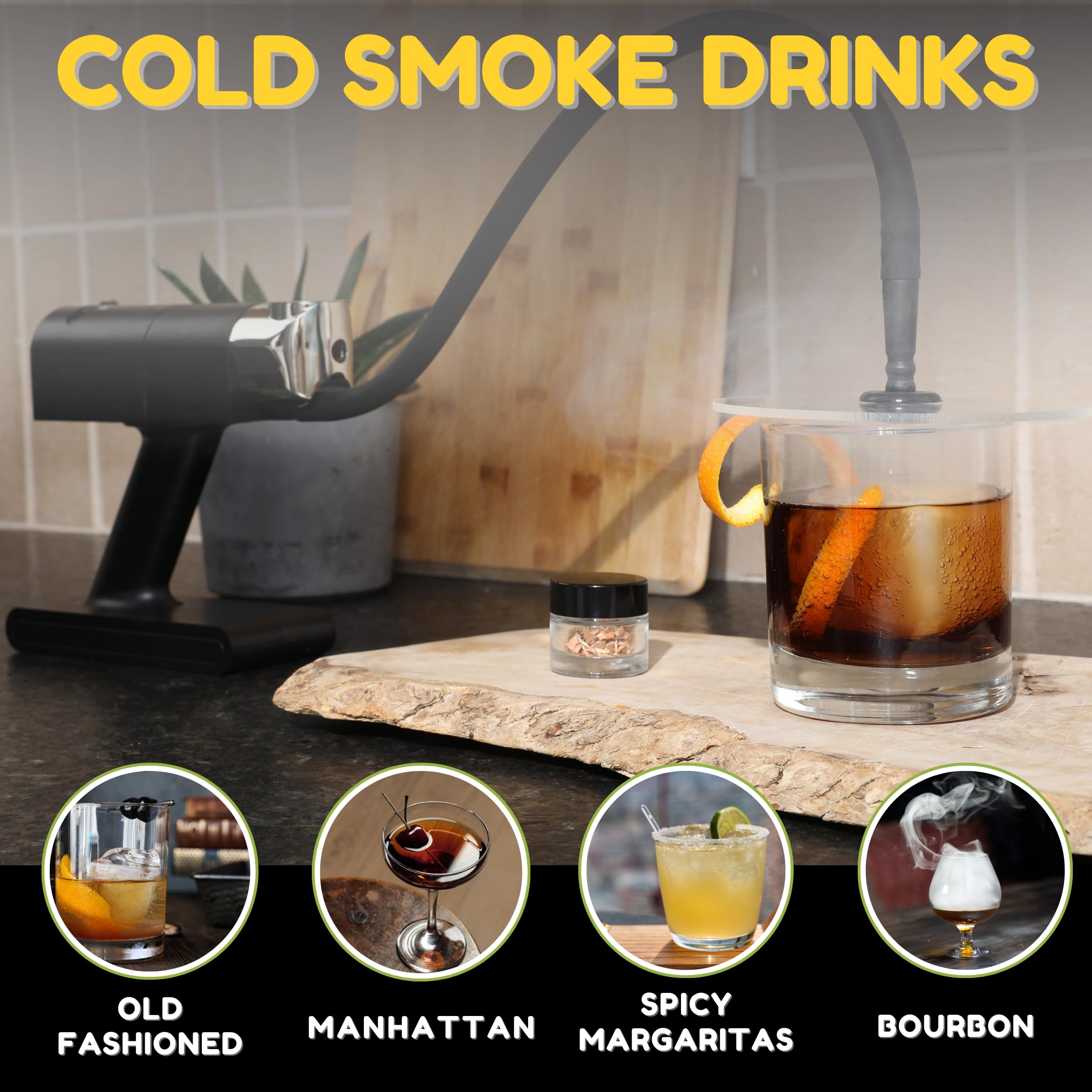 Amazon.co.jp: ポータブルスモークインフューザーガン 木製